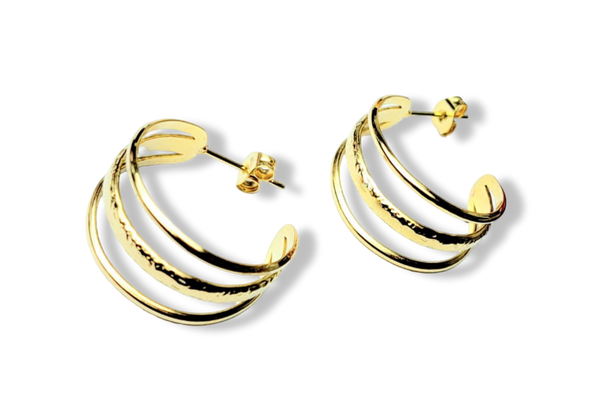 ARETE TRIPLE ARRACADA DORADO