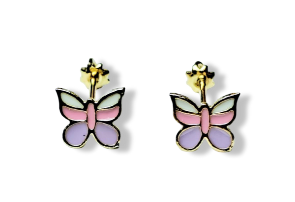ARETE BROQUEL MARIPOSA RESINA DORADO