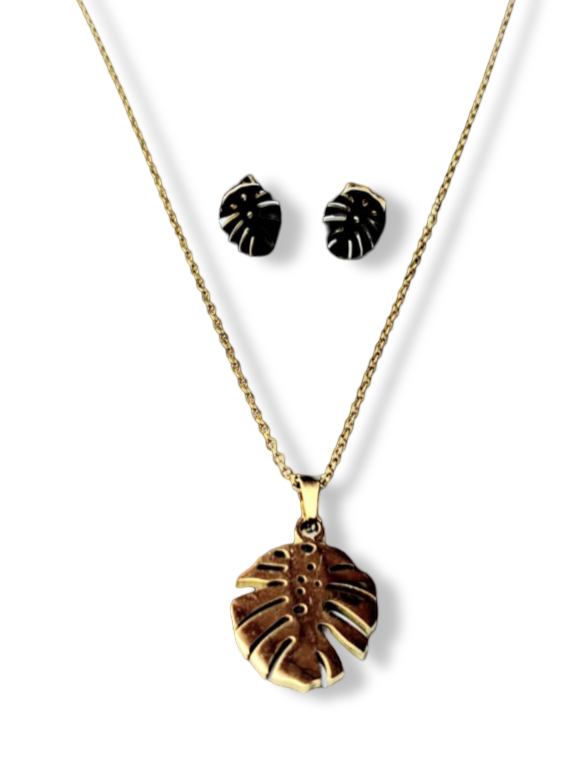 SET WATERPROOF HOJA DORADO
