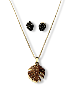 SET WATERPROOF HOJA DORADO