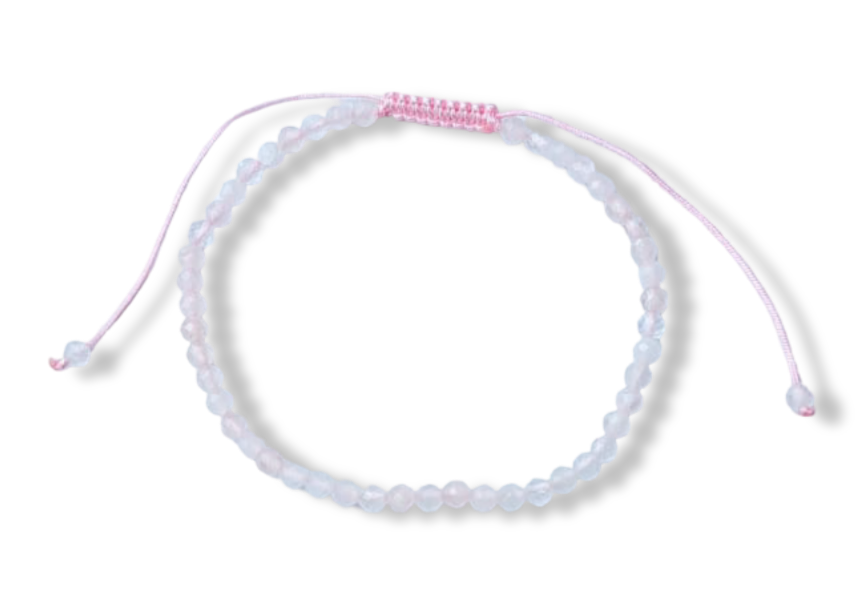PULSERA AJUSTABLE CUARZO ROSA