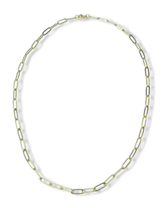 COLLAR WATERPROOF CADENA ESLABONES DORADO
