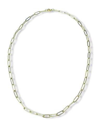 COLLAR WATERPROOF CADENA ESLABONES DORADO