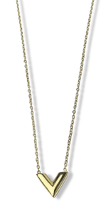 COLLAR WATERPROOF CORTE V DORADO