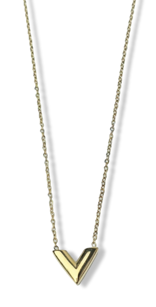 COLLAR WATERPROOF CORTE V DORADO