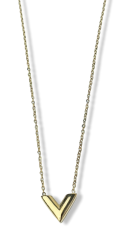 COLLAR WATERPROOF CORTE V DORADO