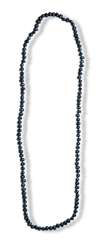 COLLAR PERLA BARROCA MEDIANO NEGRO