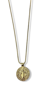 COLLAR WATERPROOF SAN BENITO MEDALLON DORADO