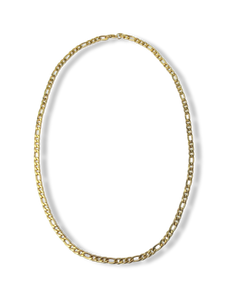 COLLAR WATERPROOF ESLABÓN CLÁSICO MEDIANO DORADO