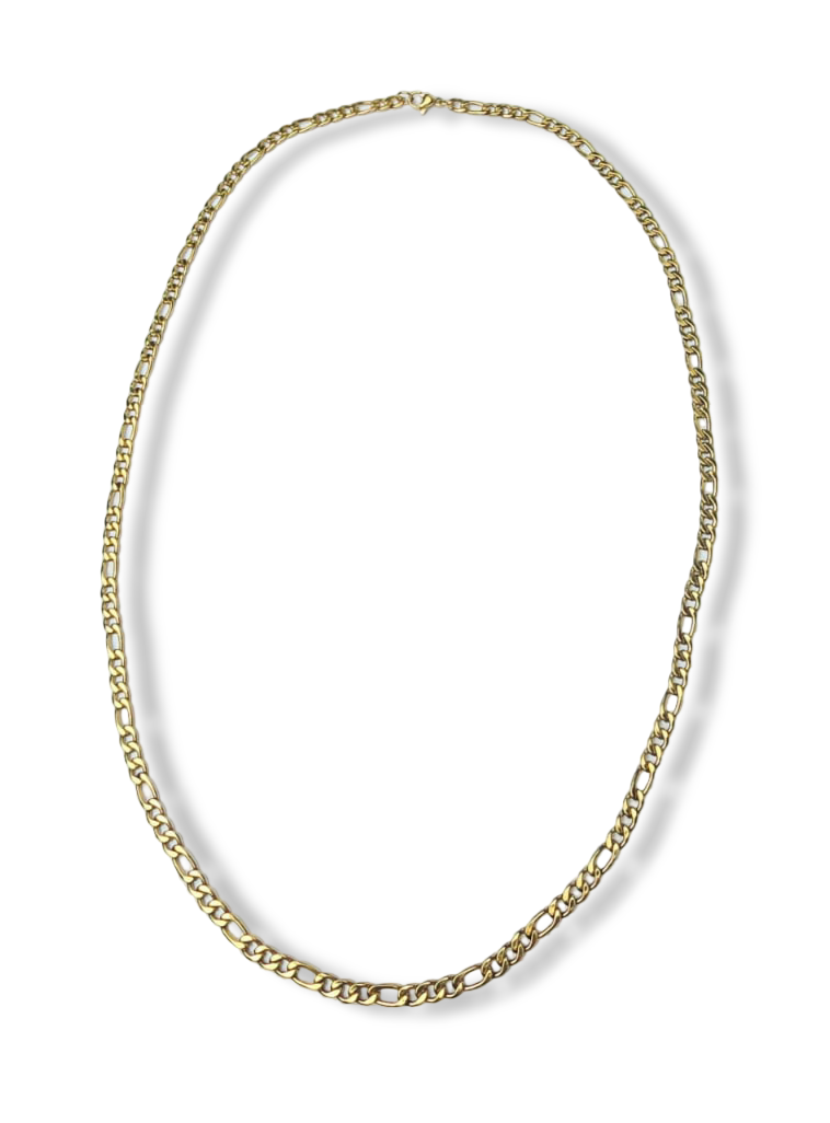COLLAR WATERPROOF ESLABÓN CLÁSICO PEQUEÑO DORADO