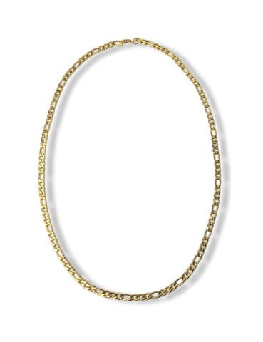 COLLAR WATERPROOF ESLABÓN CLÁSICO MEDIANO DORADO