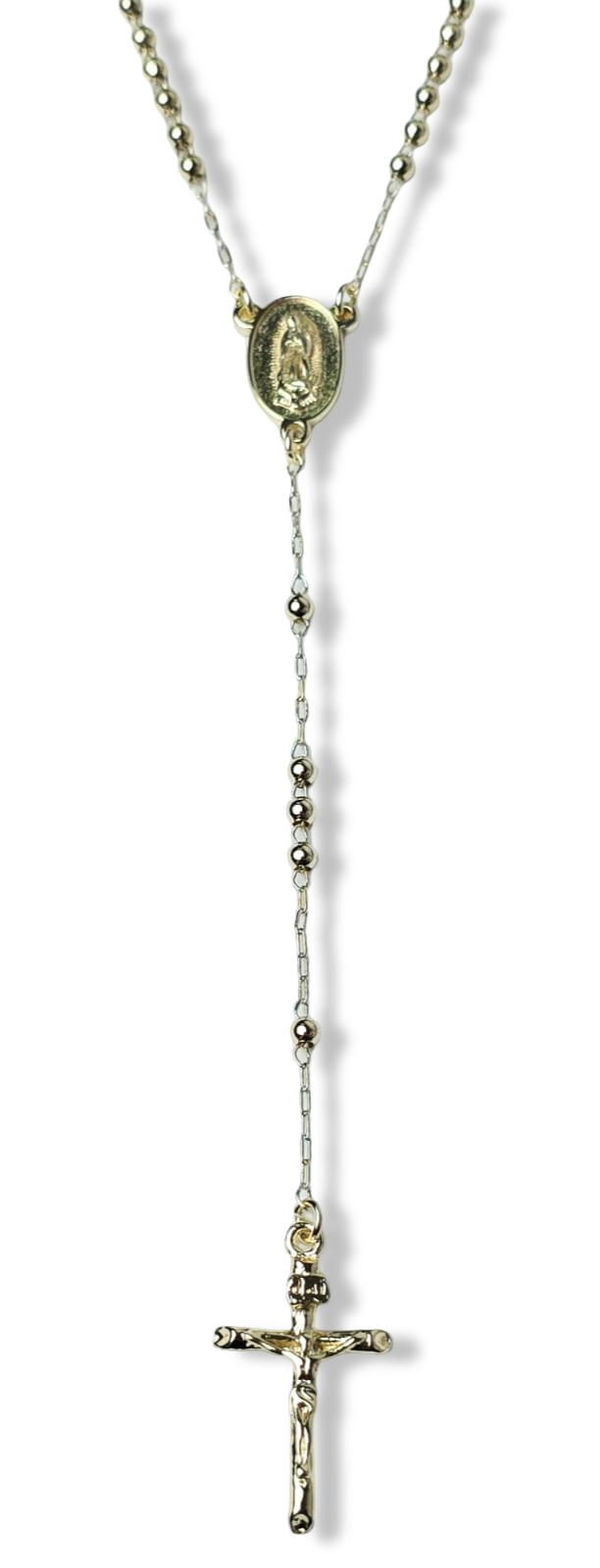 COLLAR ROSARIO VIRGEN DE GUADALUPE DORADO