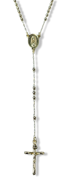 COLLAR ROSARIO VIRGEN DE GUADALUPE DORADO