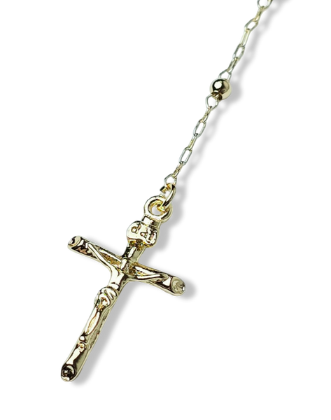 COLLAR ROSARIO VIRGEN DE GUADALUPE DORADO