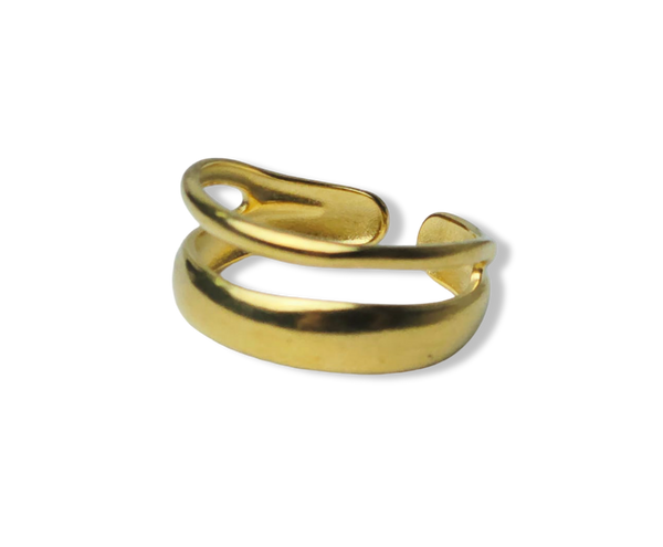 ANILLO WATERPROOF DOBLE DORADO