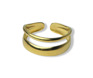 ANILLO WATERPROOF DOBLE DORADO