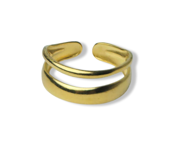 ANILLO WATERPROOF DOBLE DORADO