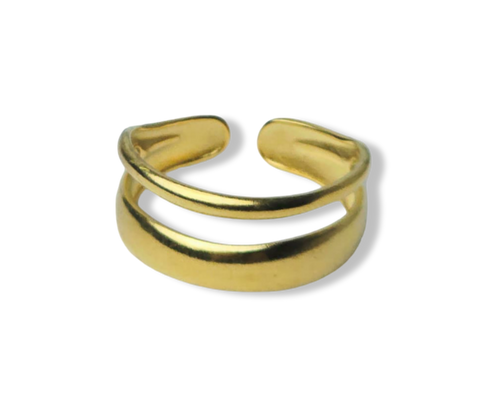 ANILLO WATERPROOF DOBLE DORADO