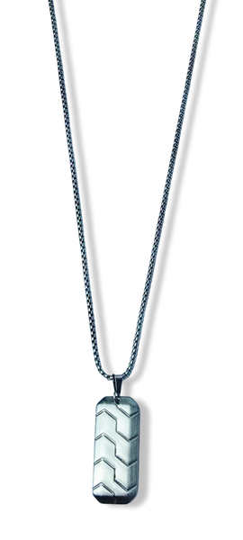 COLLAR WATERPROOF PLACA PLATEADO
