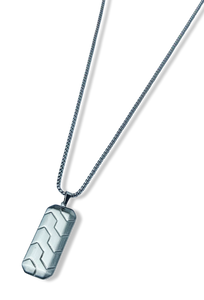 COLLAR WATERPROOF PLACA PLATEADO