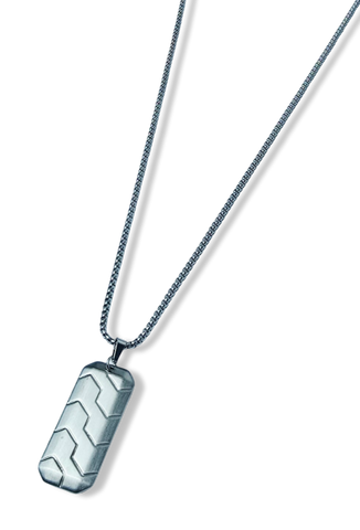 COLLAR WATERPROOF PLACA PLATEADO
