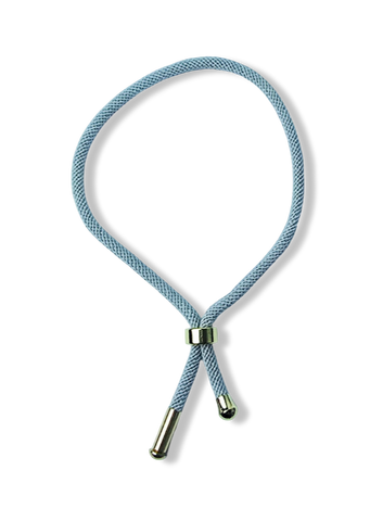 PULSERA CHARM GRIS CLARO DORADO