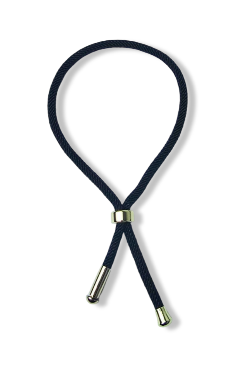 PULSERA CHARM NEGRO DORADO