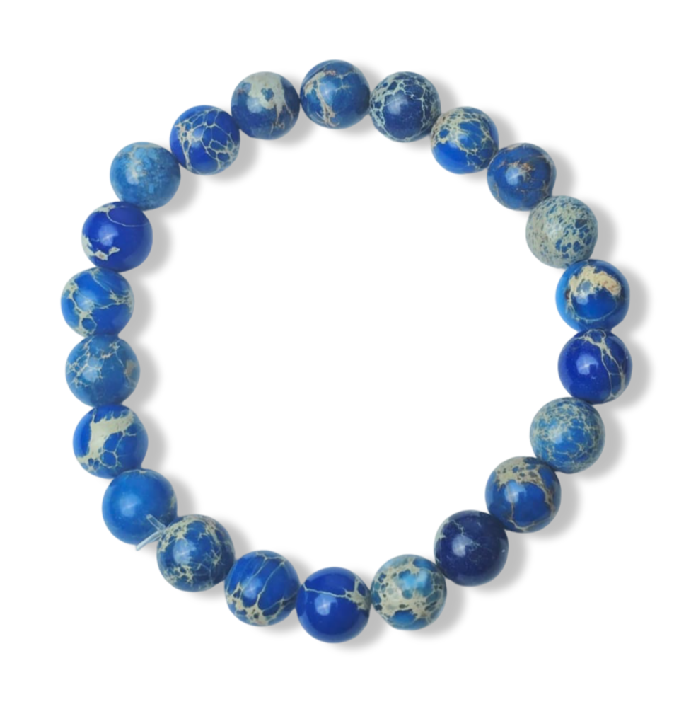 PULSERA JASPE AZUL