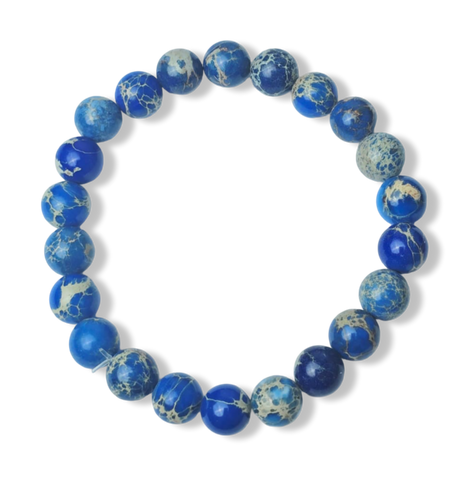 PULSERA JASPE AZUL