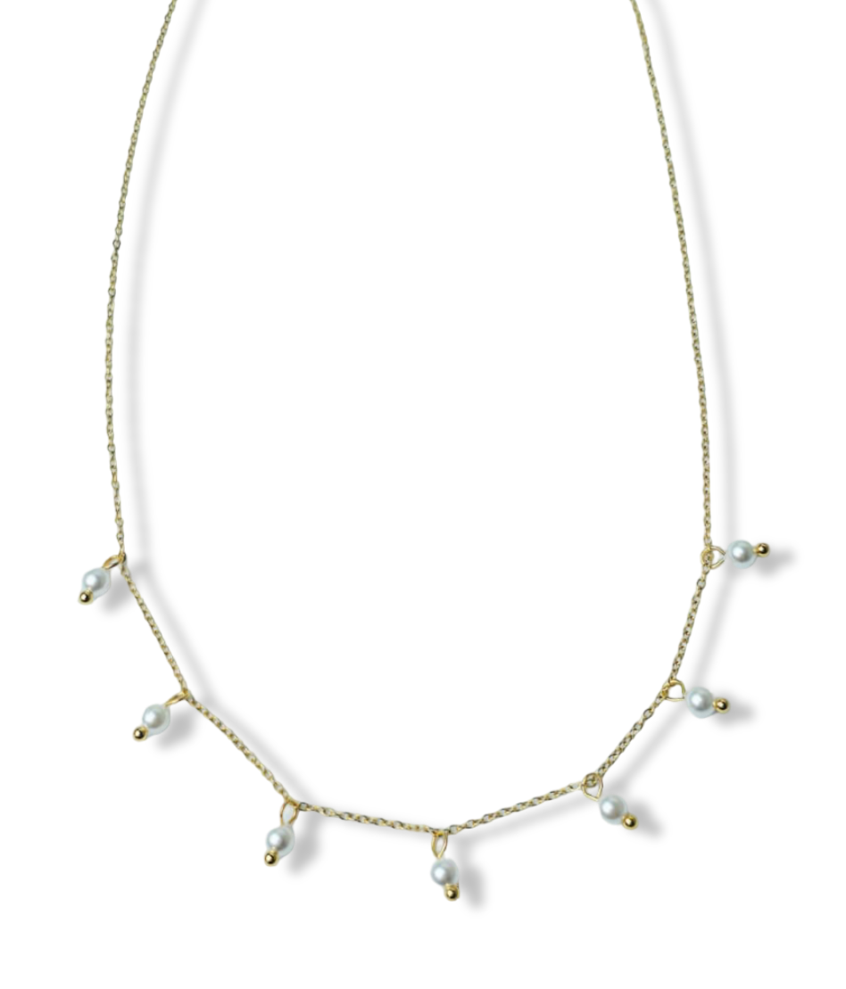 COLLAR WATERPROOF POLVO DE PERLA DORADO