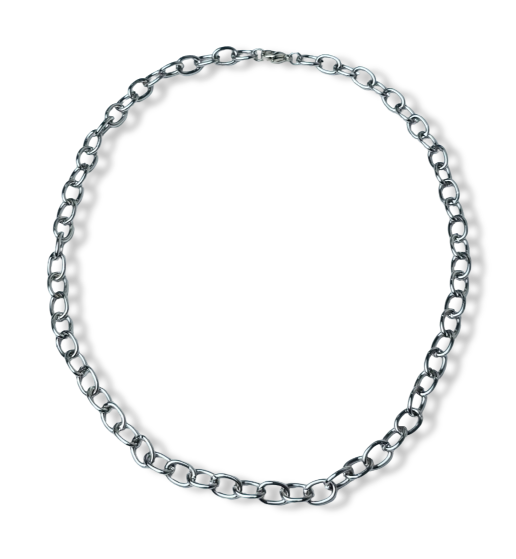 COLLAR CADENA PLATEADO