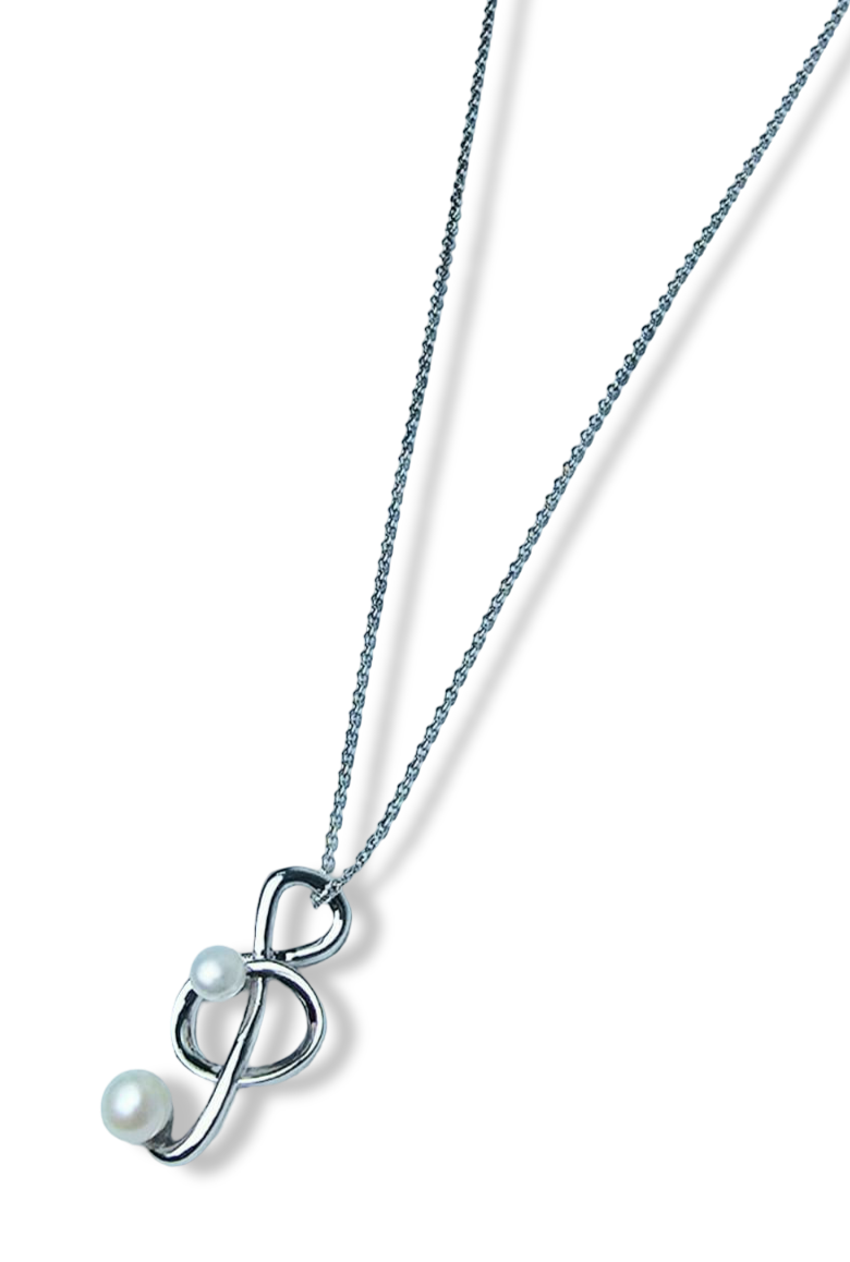 COLLAR CLAVE DE SOL PLATEADO