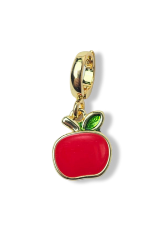 DIJE MANZANA ROJA DORADO