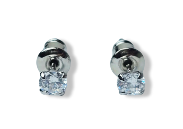 ARETE CIRCONIA PLATEADO