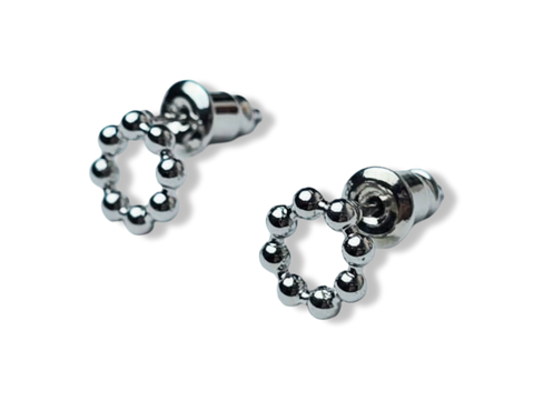 ARETE CIRCULO DONITA PLATEADO