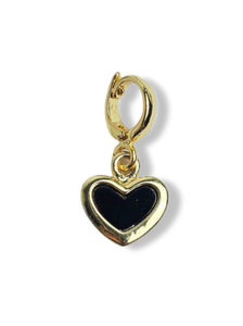 DIJE CORAZON Y RESINA DORADO