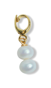 DIJE DOBLE PERLA ROUND DORADO