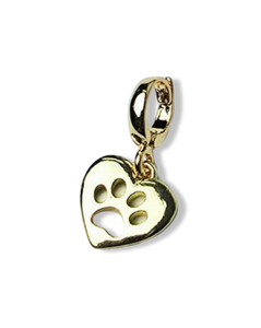 DIJE CORAZÓN PET DORADO