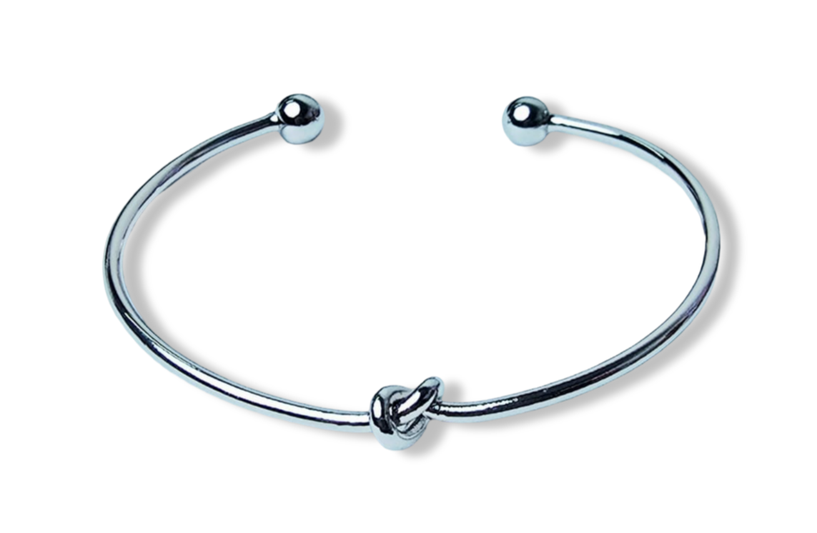 PULSERA NUDO PLATEADO