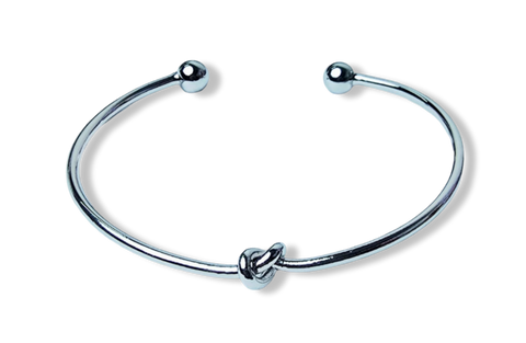 PULSERA NUDO PLATEADO