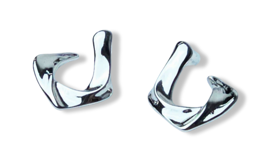 ARETE CUADRADO IRREGULAR PLATEADO