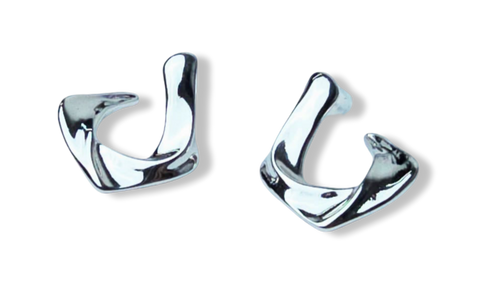 ARETE CUADRADO IRREGULAR PLATEADO