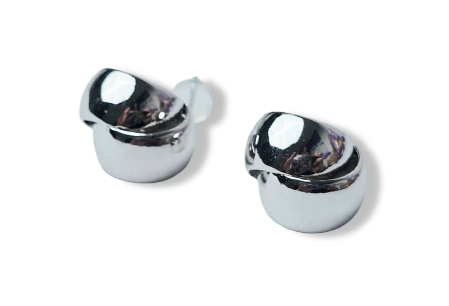 ARETE DOBLE CAPA PLATEADO
