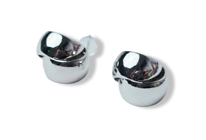 ARETE DOBLE CAPA PLATEADO