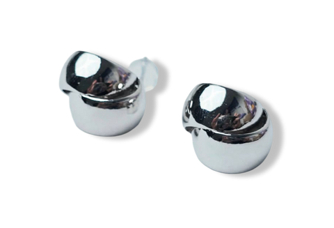 ARETE DOBLE CAPA PLATEADO