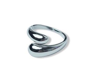 ANILLO GOTA AJUSTABLE PLATEADO