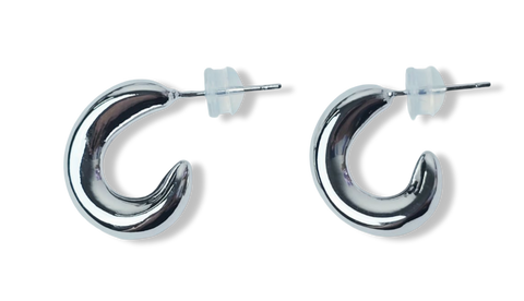 ARETE ARRACADA CURVA PLATEADO