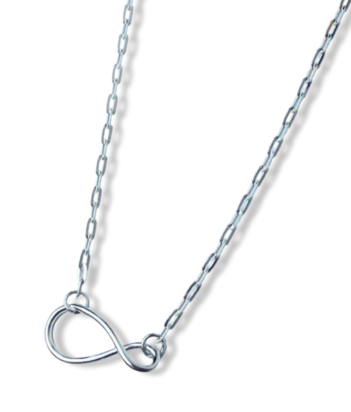 COLLAR ESLABÓN INFINITO PLATEADO