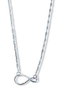 COLLAR ESLABÓN INFINITO PLATEADO