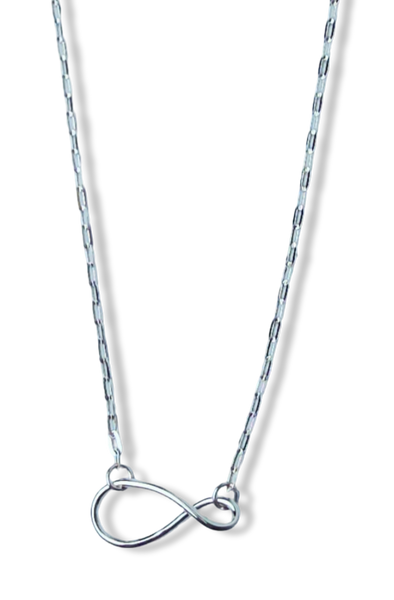 COLLAR ESLABÓN INFINITO PLATEADO
